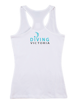 2024 Victorian Age Diving Championships T-back tank kids/womens - White