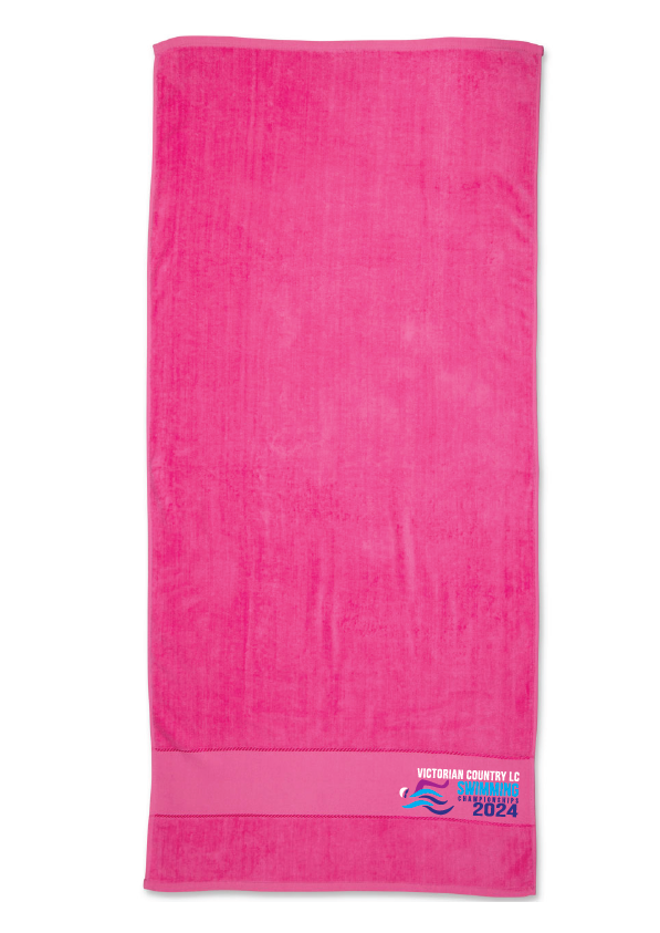2024 Victorian Country Championships Towel - Pink