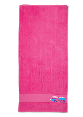 2024 Victorian Country Championships Towel - Pink