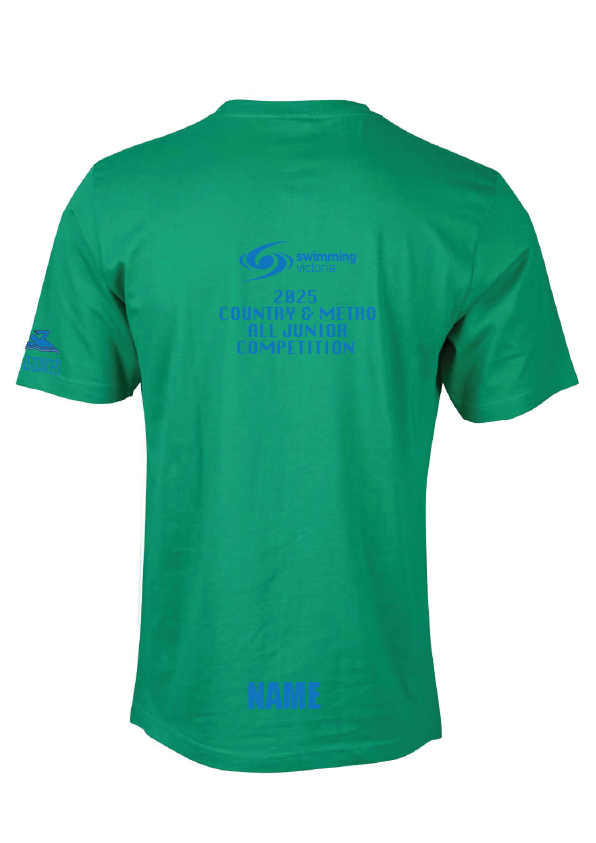 2025 VICTORIAN ALL JUNIOR COMPETITION SHORT SLEEVE TEE - GREEN