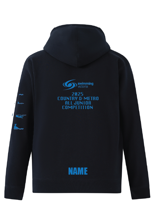 2025 VICTORIAN ALL JUNIOR COMPETITON ZIP THRU HOODIE- NAVY