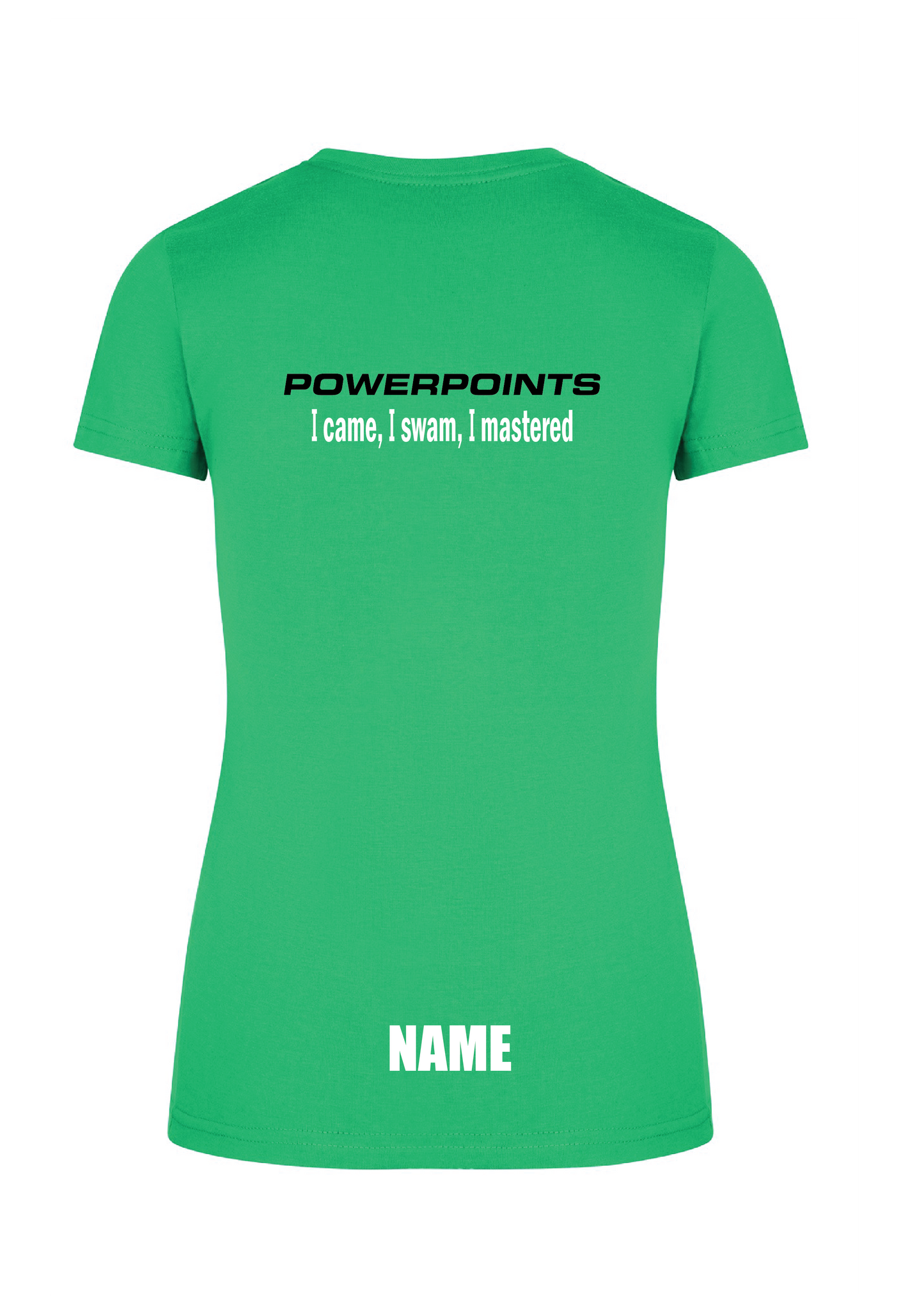 Powerpoints short sleeve tee - Women's- Green