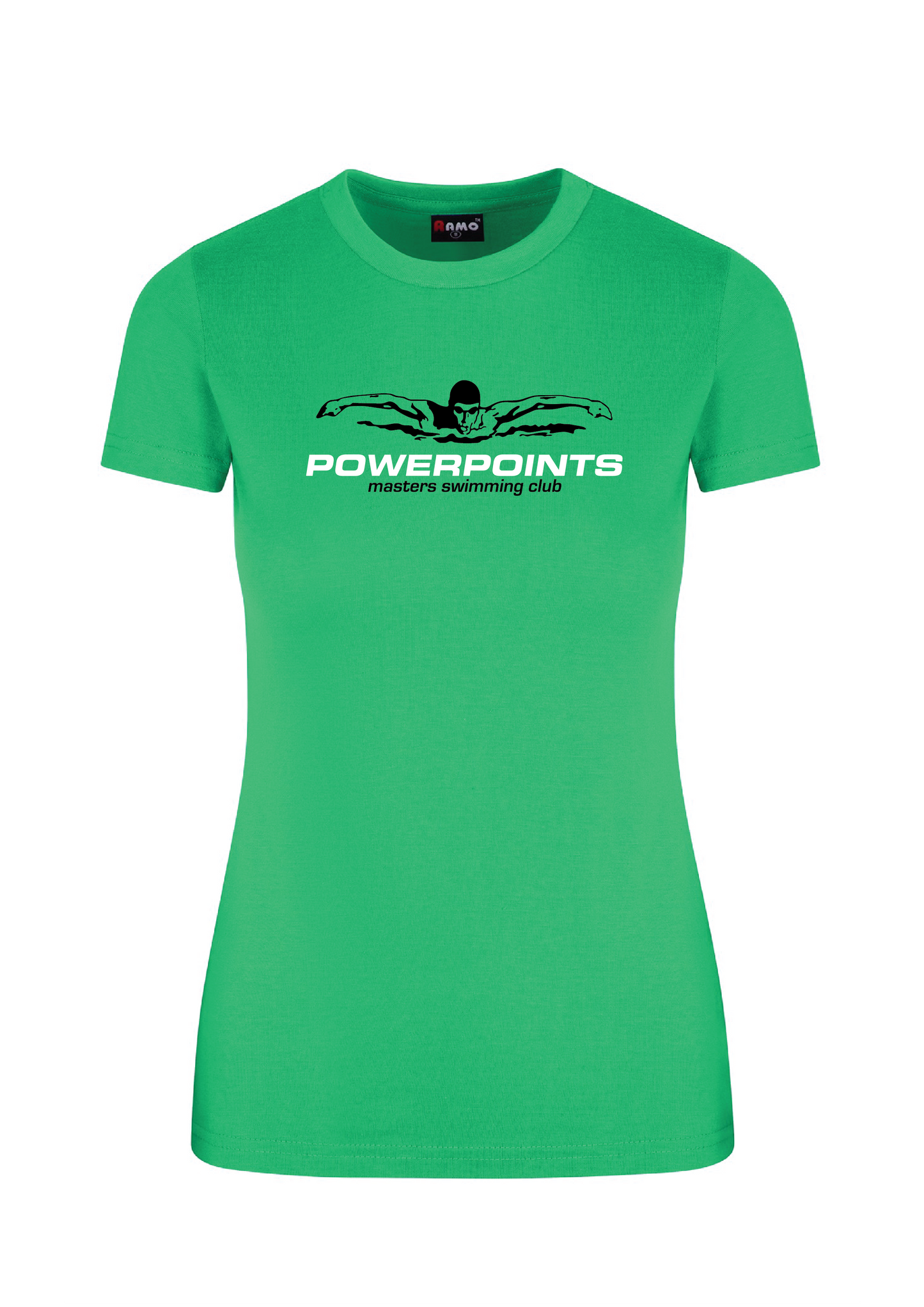 Powerpoints short sleeve tee - Women's- Green