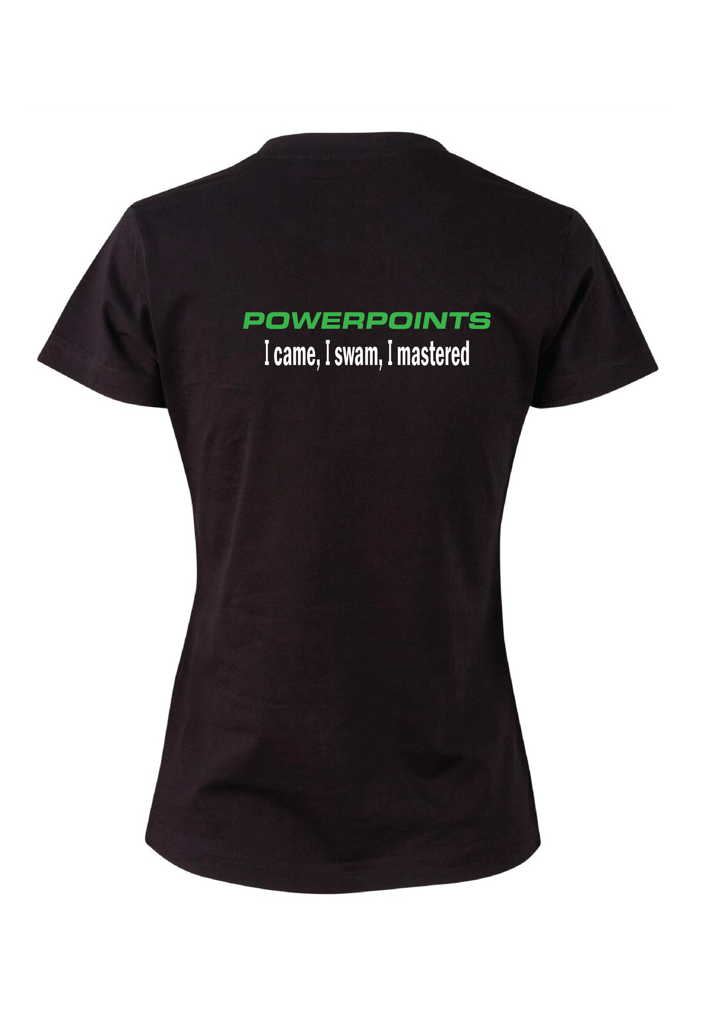 Powerpoints short sleeve tee - Women's- Black