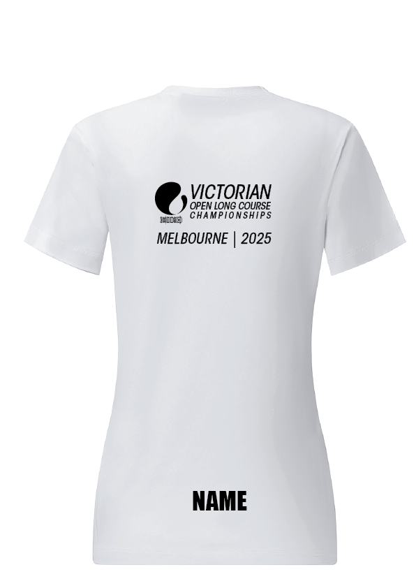 2025 Victorian Open LC Championship short sleeve tee - Women's White