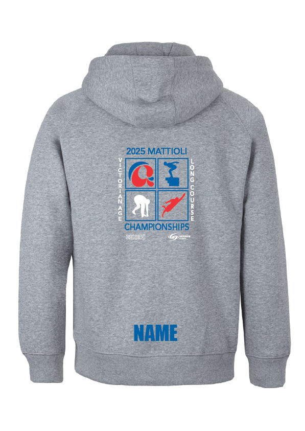 2025 VICTORIAN AGE LONG COURSE CHAMPIONSHIP ZIP THRU HOODIE- GREY MARLE