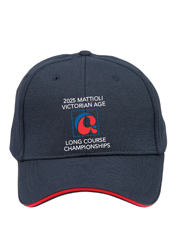 2025 VICTORIAN AGE LONG COURSE CHAMPIONSHIP CAP -NAVY/RED