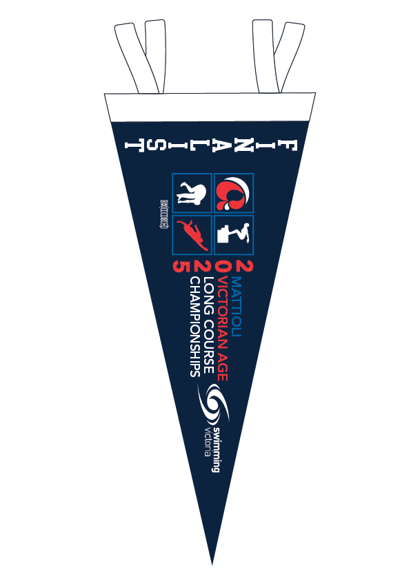 2025 VICTORIAN AGE LONG COURSE CHAMPIONSHIP FELT PENNANT - Finalist AVAILABLE AT EVENT