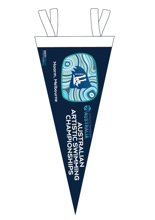 2025 AUSTRALIAN ARTISTIC SWIMMING CHAMPIONSHIP FELT PENNANT