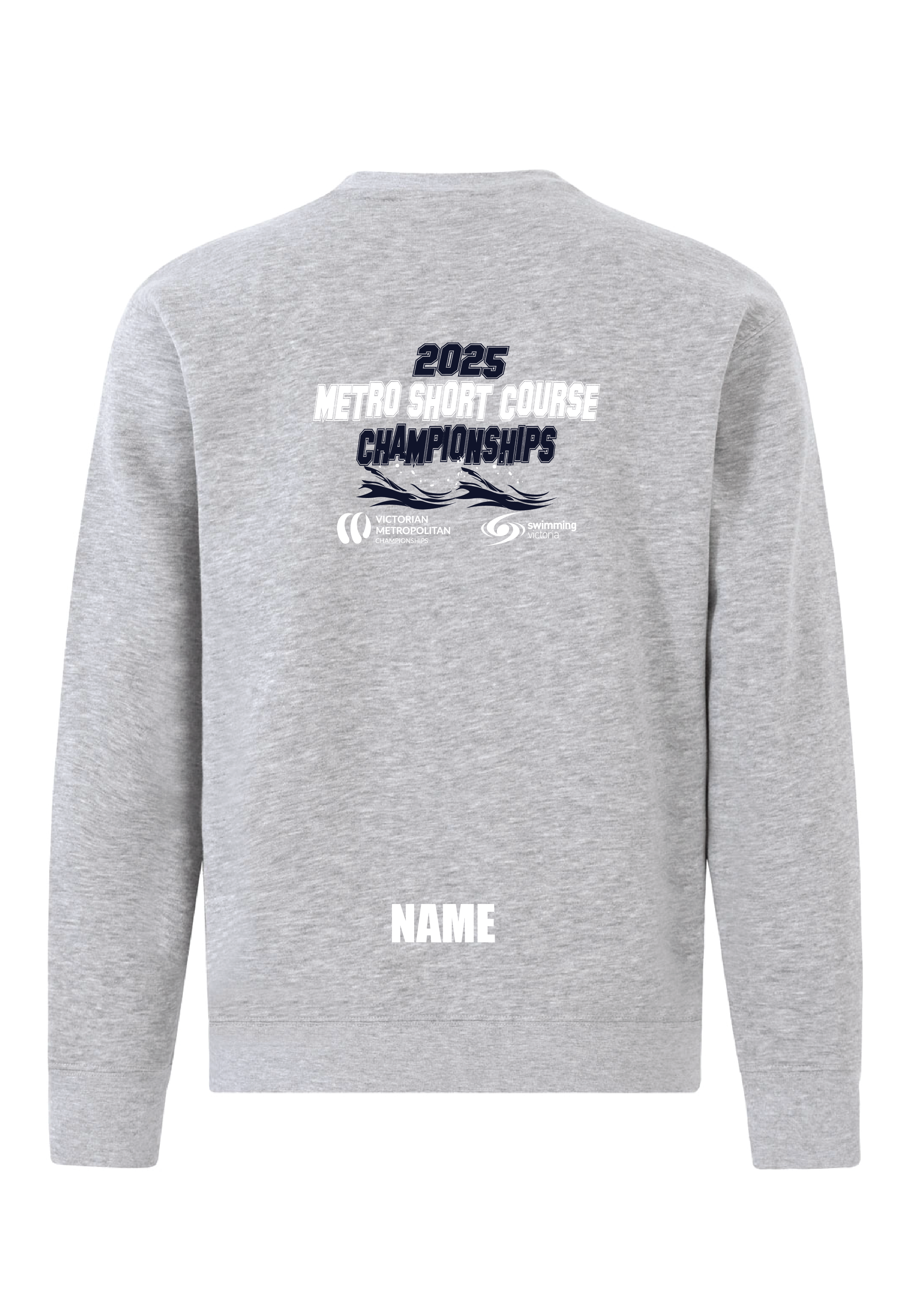 2025 VICTORIAN METRO CHAMPIONSHIP SWEAT TOP - UNISEX GREY MARLE