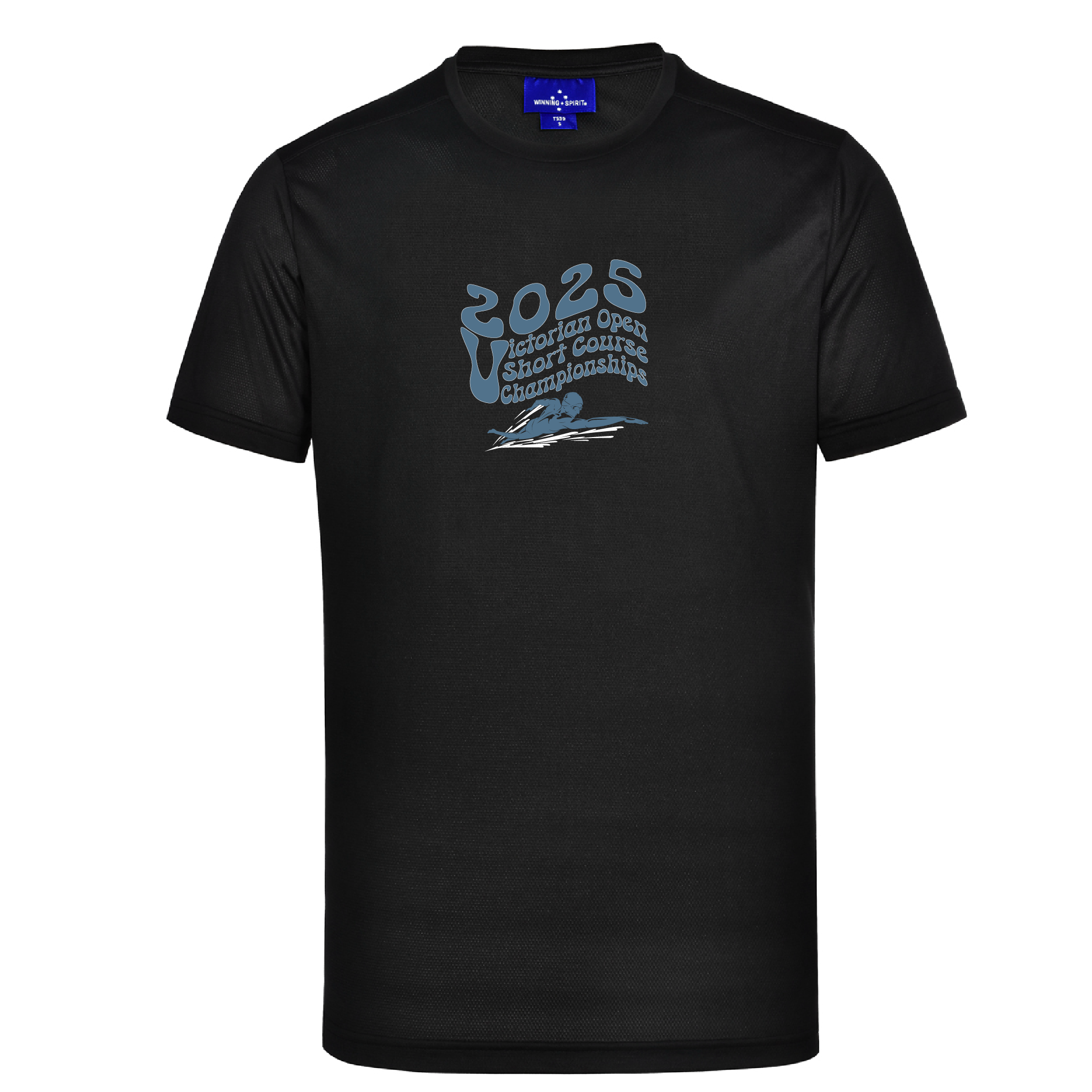 2025 VICTORIAN OPEN SHORT COURSE CHAMPIONSHIP SHORT SLEEVE TEE - UNISEX BLACK