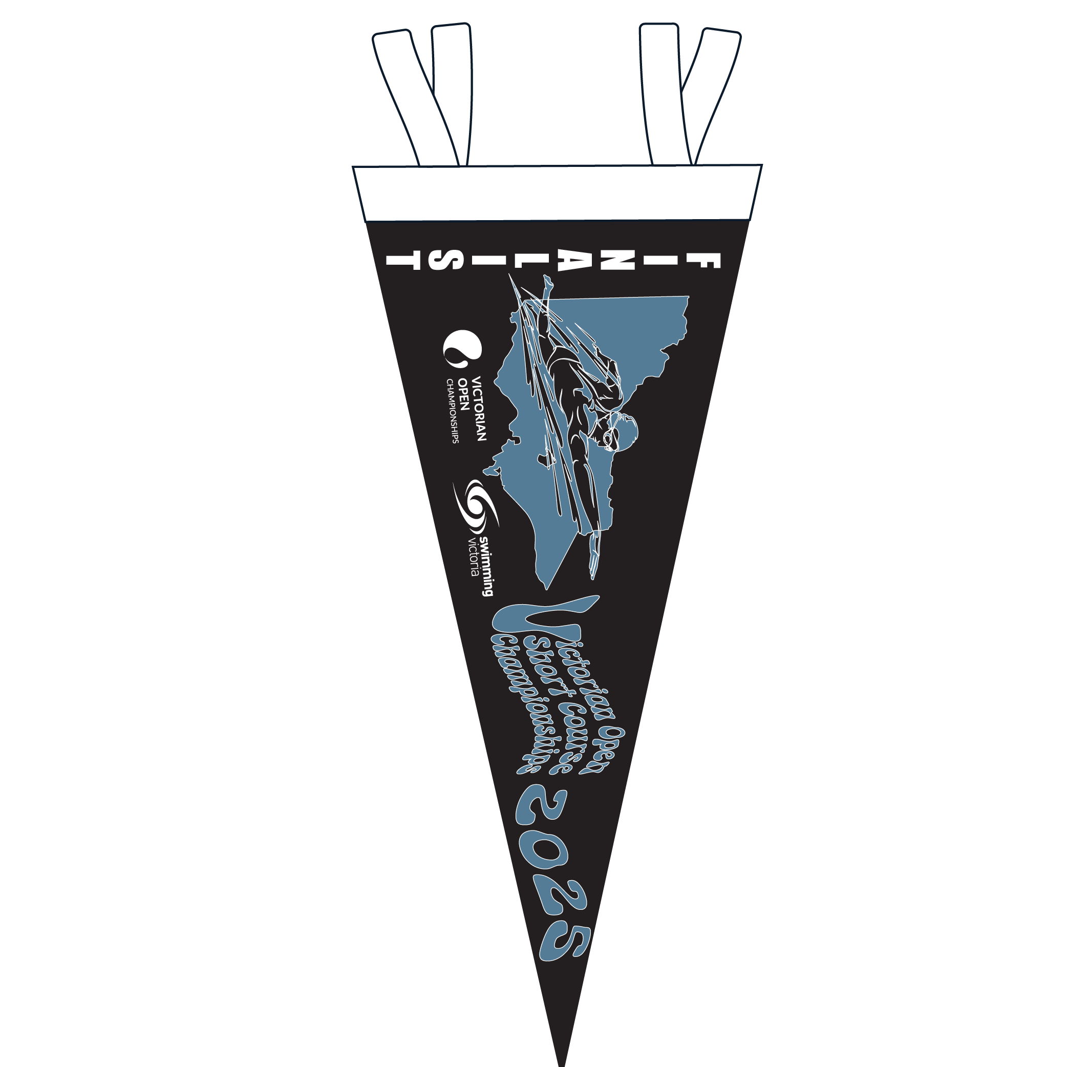 2025 VICTORIAN OPEN SHORT COURSE CHAMPIONSHIP FELT PENNANT - Finalist