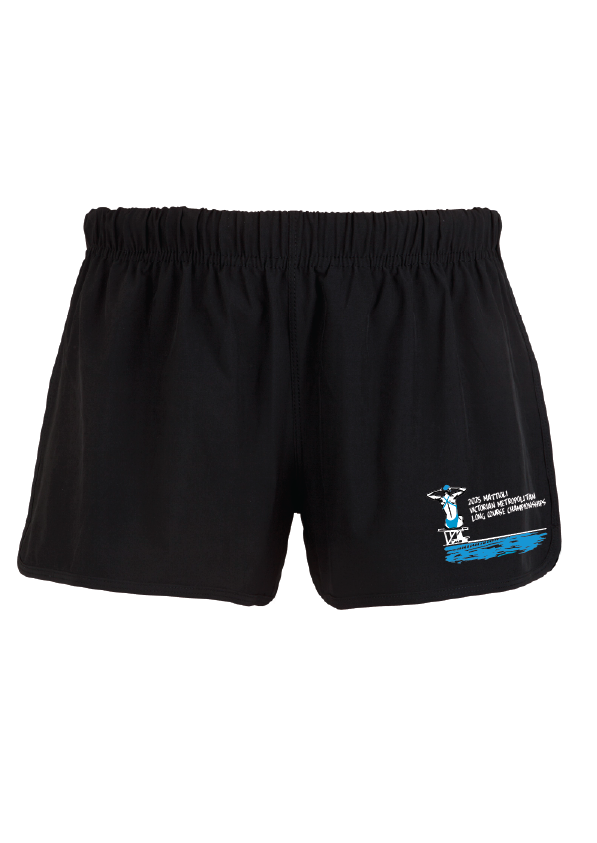 2025 VICTORIAN METRO LC CHAMPIONSHIP WOMENS SHORTS - BLACK