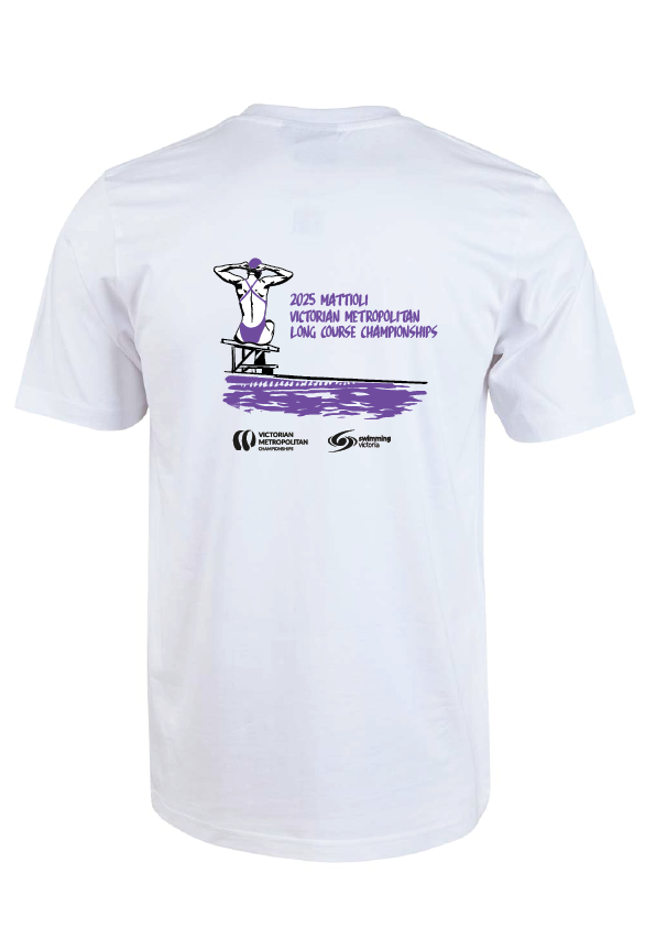2025 VICTORIAN METRO LC CHAMPIONSHIP SHORT SLEEVE TEE - WHITE/PURPLE