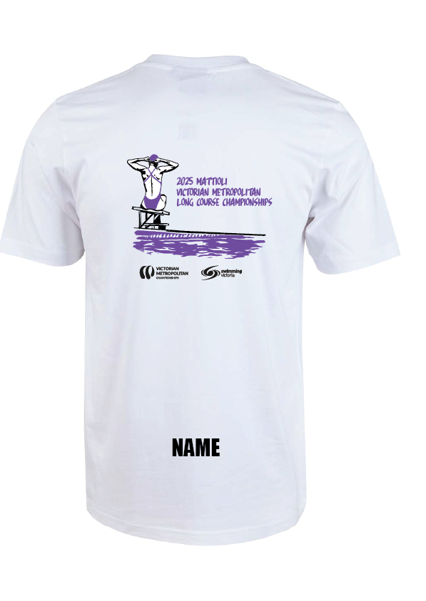 2025 VICTORIAN METRO LC CHAMPIONSHIP SHORT SLEEVE TEE - WHITE/PURPLE