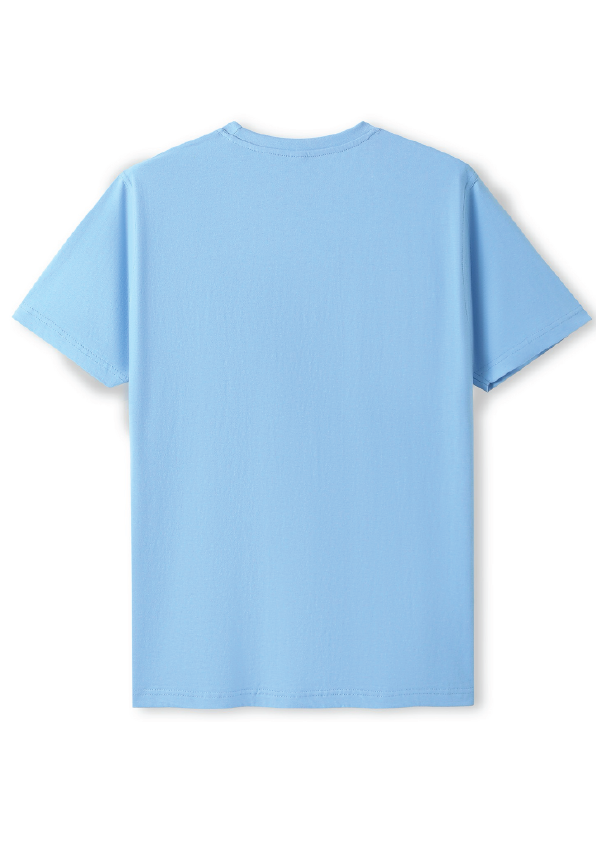 NEW PUFF PRINT STROKE TEES - BLUE/BLUE