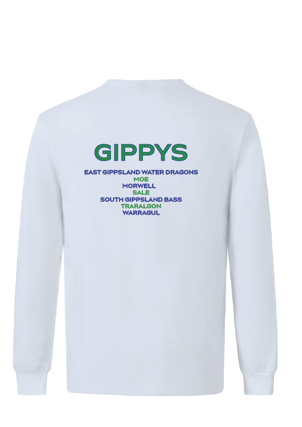 2025 GIPPSLAND CHAMPIONSHIPS LONG SLEEVE TEE - WHITE