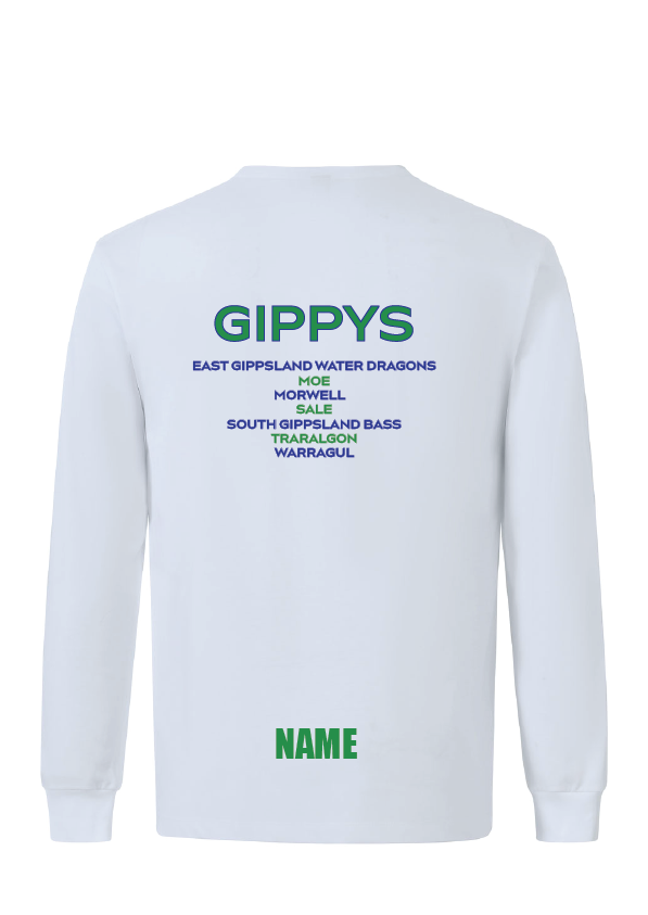2025 GIPPSLAND CHAMPIONSHIPS LONG SLEEVE TEE - WHITE