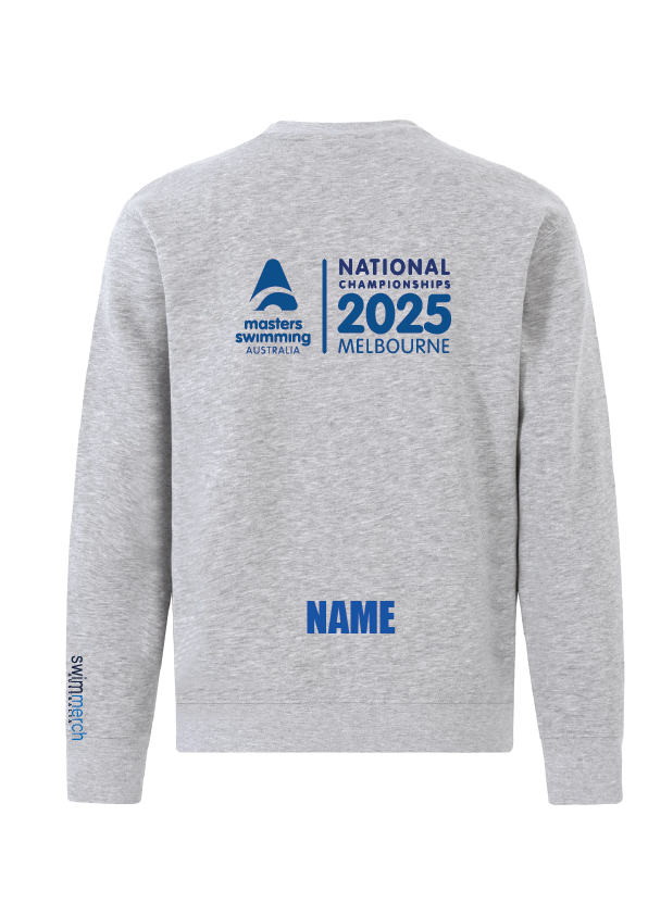 2025 NATIONAL MASTERS CHAMPIONSHIP SWEAT TOP - UNISEX GREY MARLE