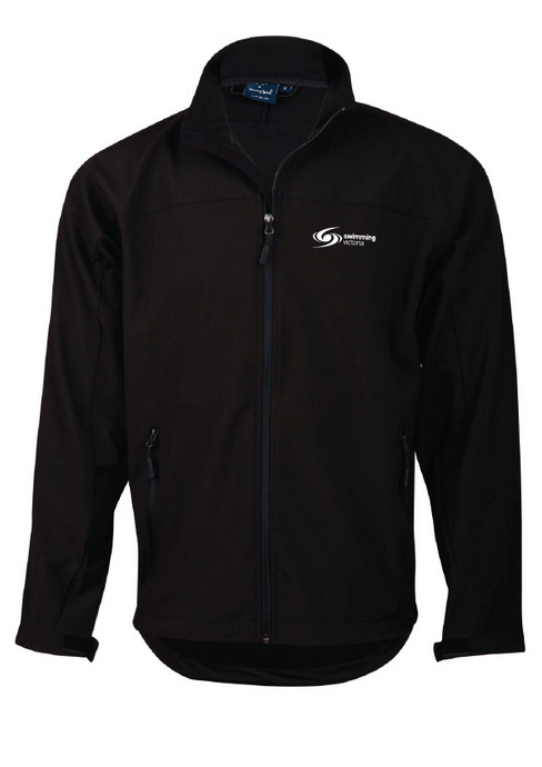 Officials Men's Soft Shell Jacket SV Logo - Black