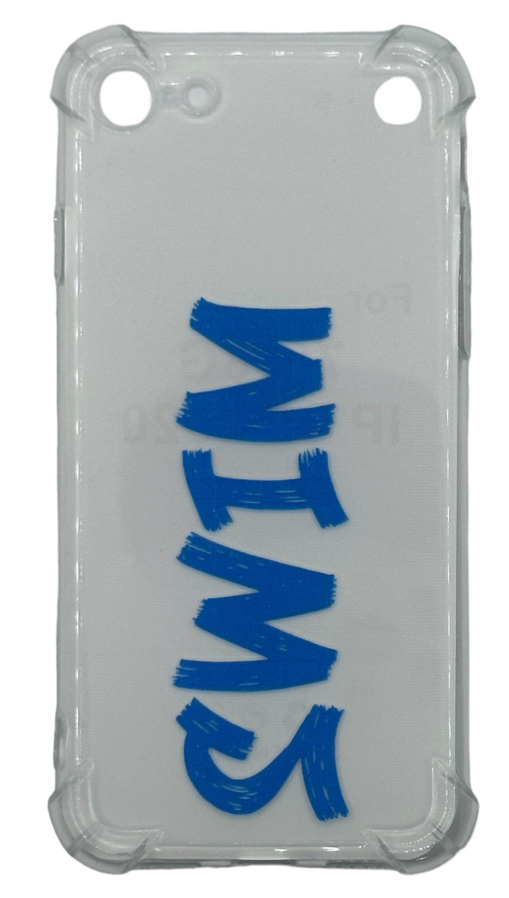 iPhone Cover - "SWIM" Transparent Silicone