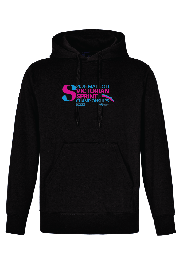 2025 VICTORIAN SPRINT CHAMPIONSHIP HOODIE -  BLACK