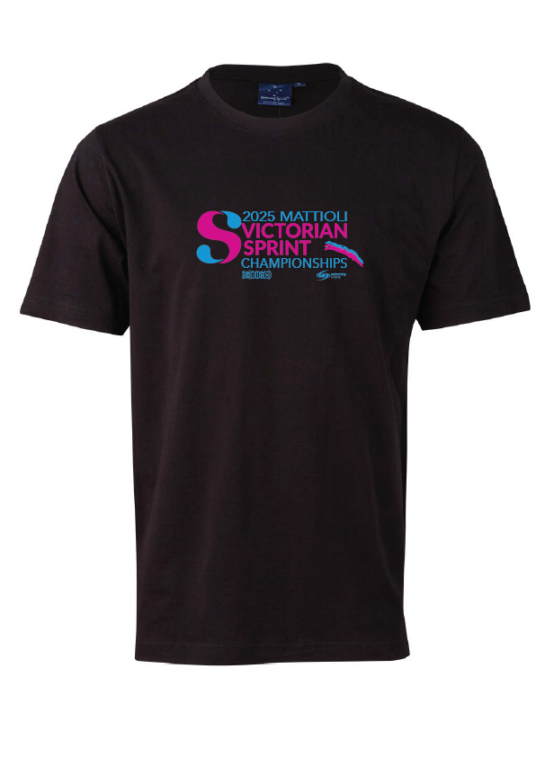 2025 VICTORIAN SPRINT CHAMPIONSHIP SHORT SLEEVE TEE - BLACK
