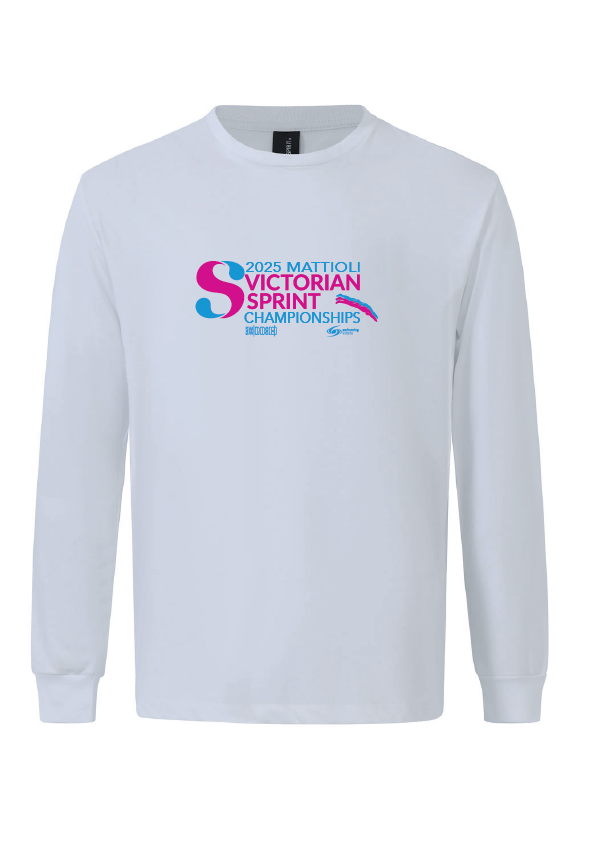 2025 VICTORIAN SPRINT CHAMPIONSHIP LONG SLEEVE TEE - WHITE