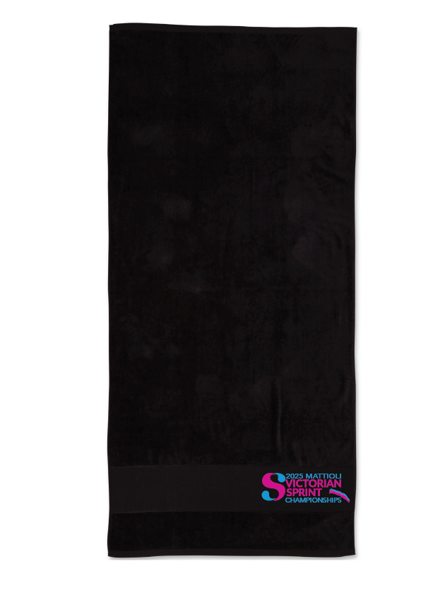 2025 VICTORIAN SPRINT CHAMPIONSHIP TOWEL - BLACK