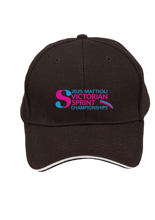 2025 VICTORIAN SPRINT CHAMPIONSHIP CAP - BLACK/WHITE