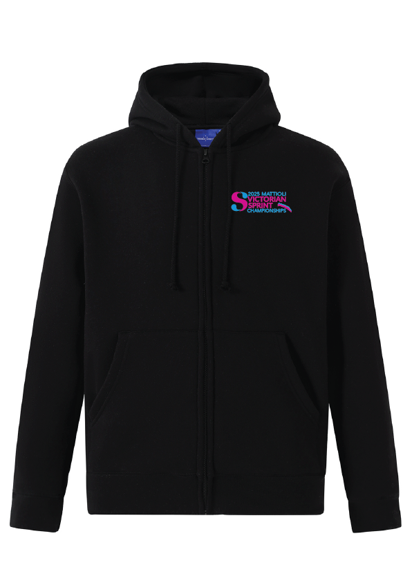 2025 VICTORIAN SPRINT CHAMPIONSHIP ZIP THRU HOODIE- BLACK