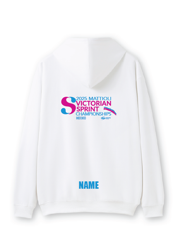2025 VICTORIAN SPRINT CHAMPIONSHIP ZIP THRU HOODIE- WHITE