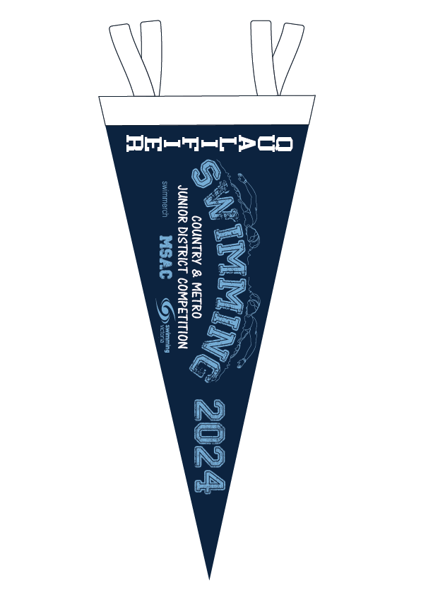 2024 METRO & COUNTRY JUNIOR DISTRICT COMPETITION FELT PENNANT - Qualifier