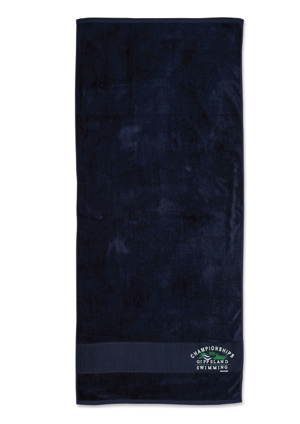 2024 Gippsland Swimming Championships Towel - Navy