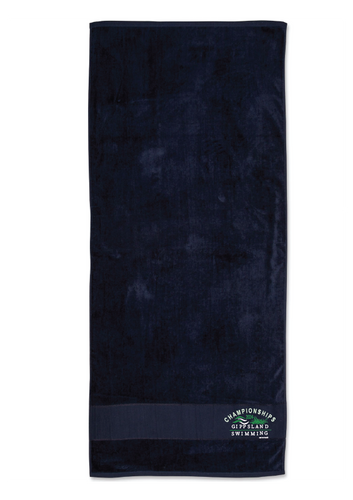 2024 Gippsland Swimming Championships Towel - Navy
