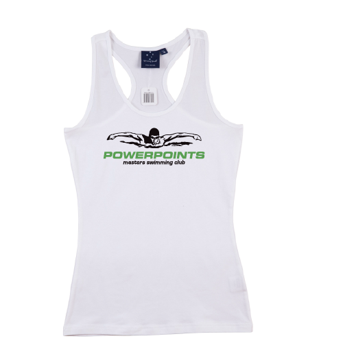Powerpoints 2024 Nationals T-back tank Womens- White