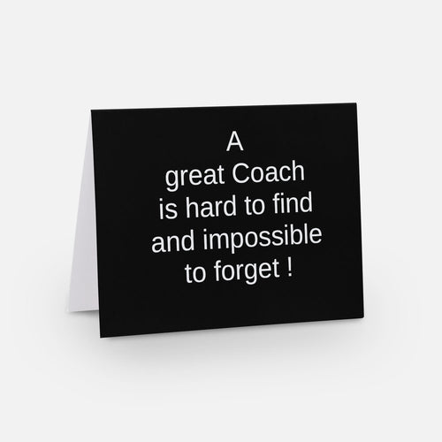 Card - A great Coach