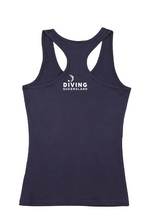 2024 Queensland Age & Open  Diving Championships T-back tank Womens/Teens - Navy