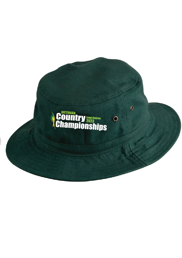 2023 Victorian Country LC Championships bucket hat - Bottle Green