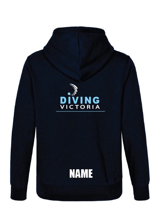 2023 VICTORIAN AGE DIVING CHAMPIONSHIP HOODIE NAVY** PERSONALISED OP