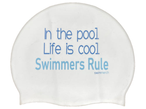 Silicone Swim Cap - Swim life is cool