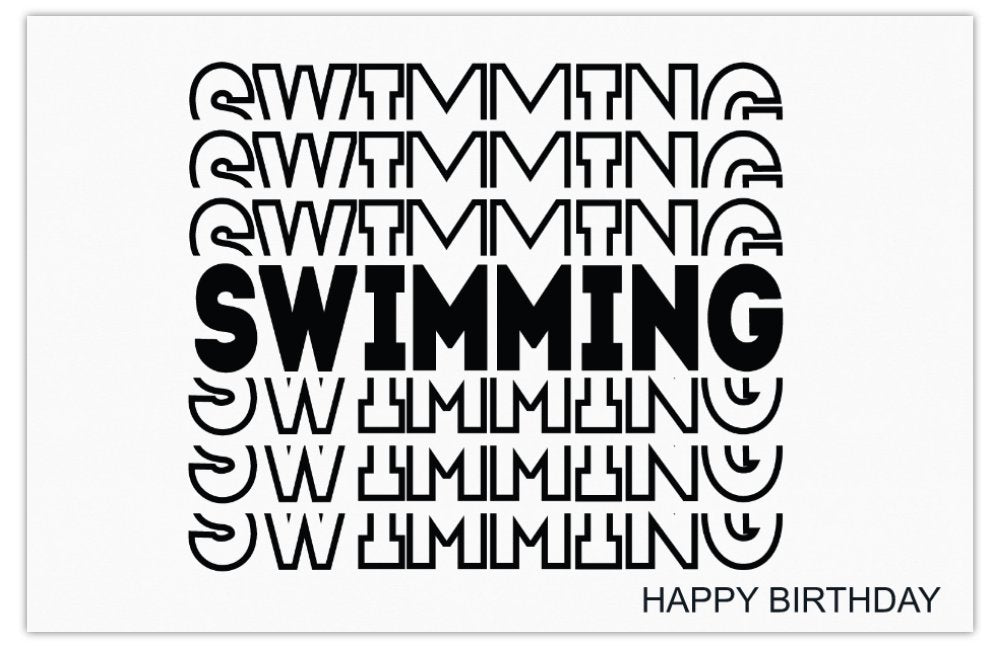 Card - SWIMMING