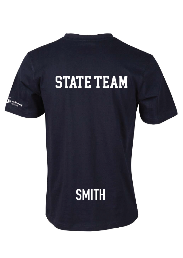 VICENTRE State Team Navy Tee - Personalised