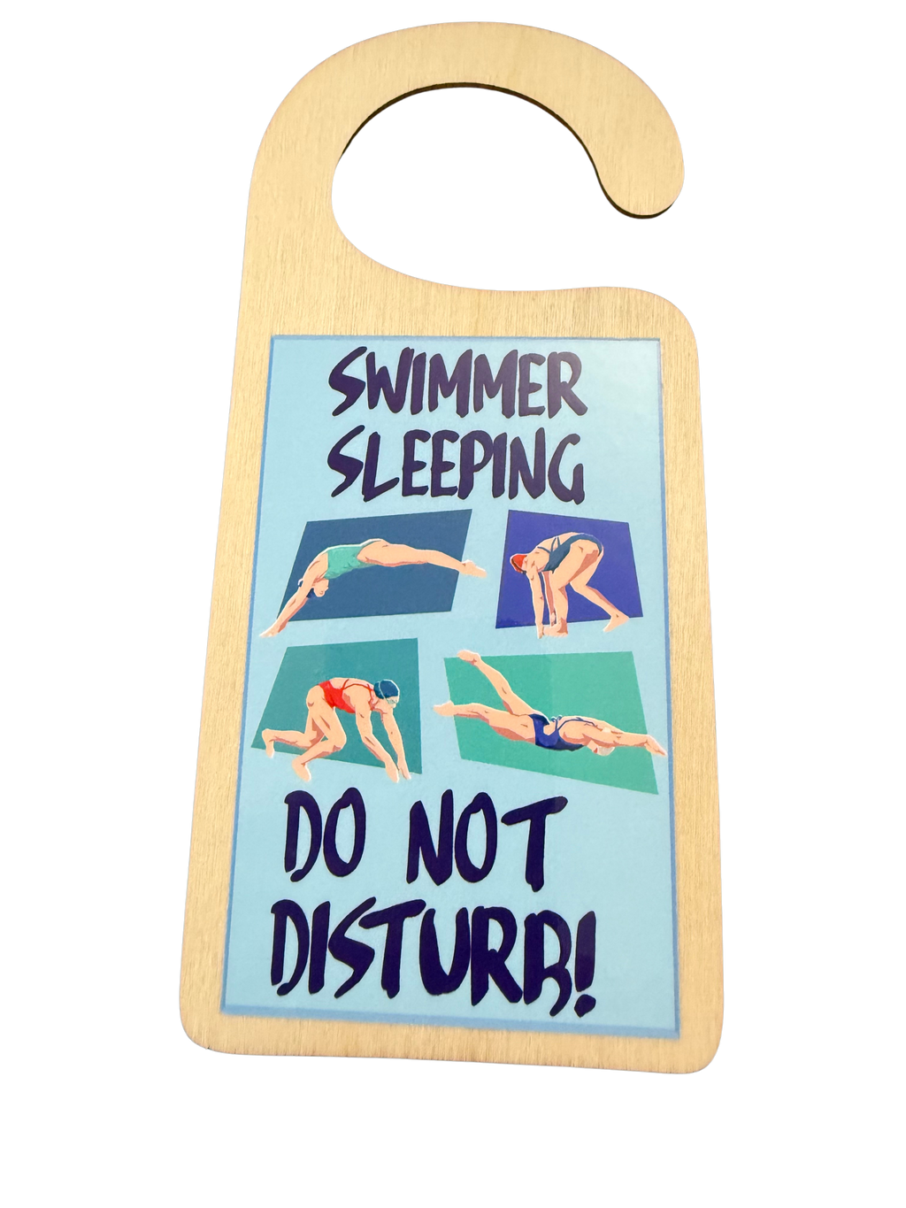 DOOR HANGER - SWIMMER FEMALE