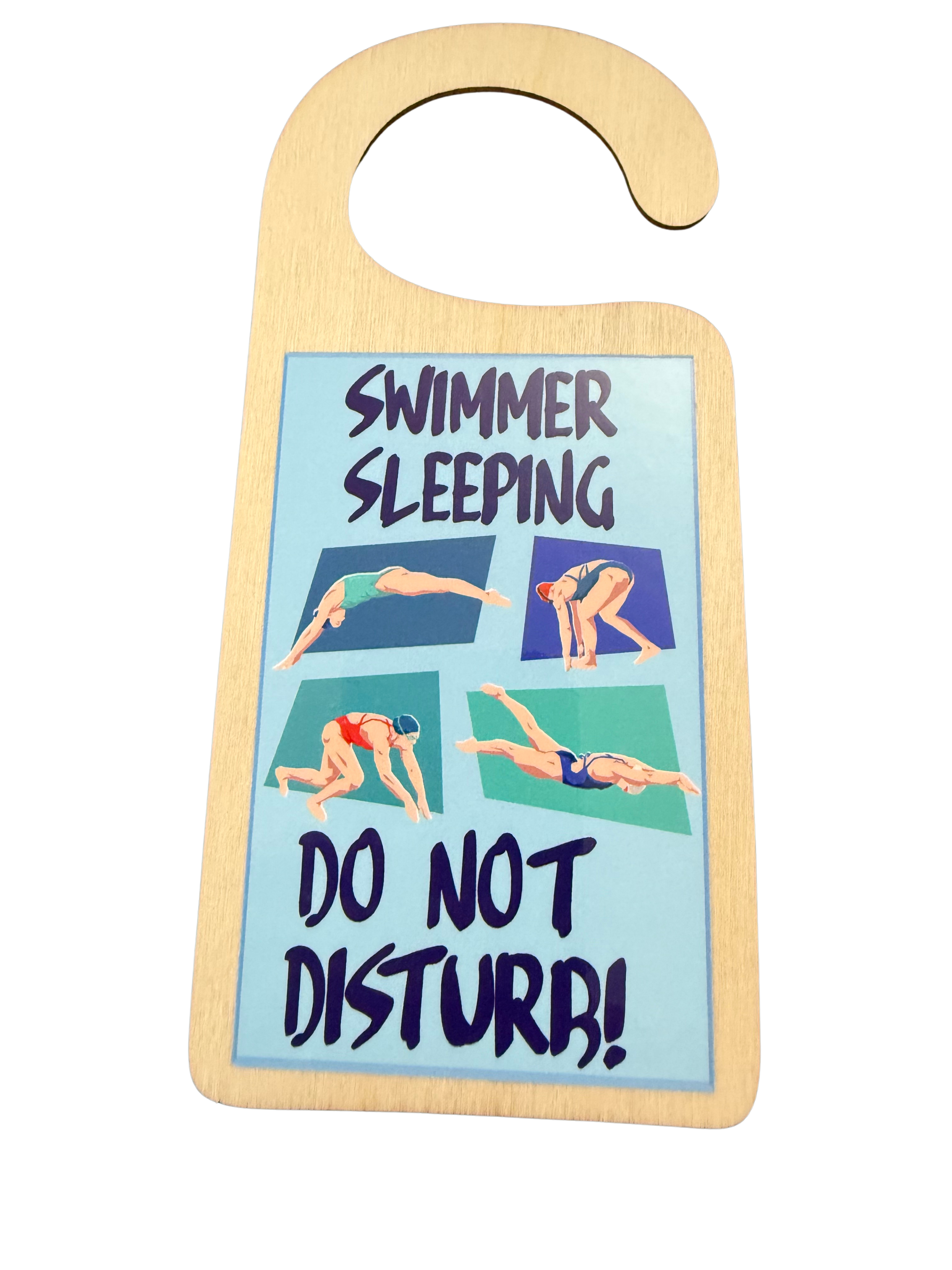 DOOR HANGER - SWIMMER FEMALE