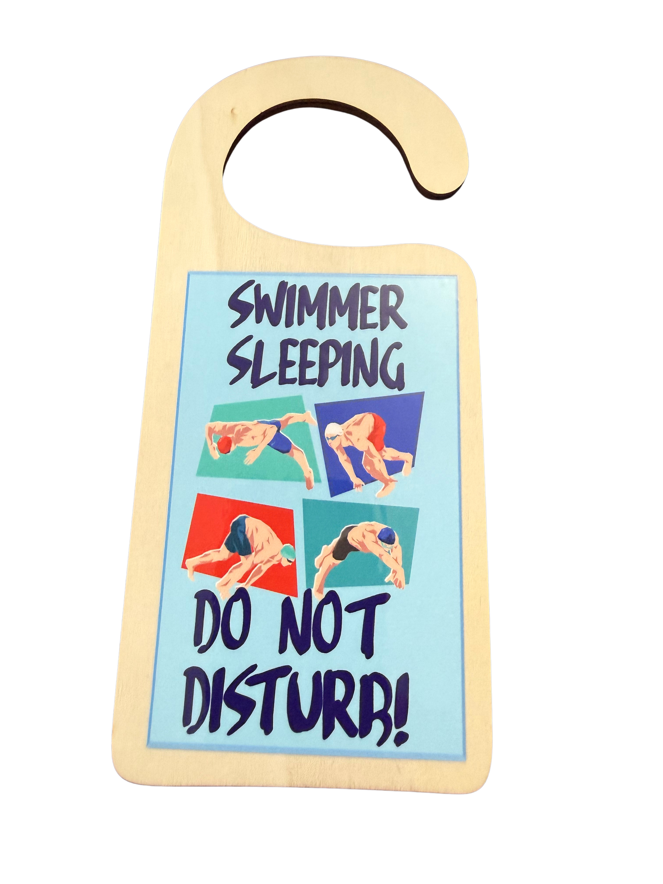 DOOR HANGER - SWIMMER MALE