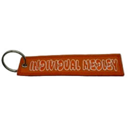 Keychain embroidered - Individual Medley - Orange