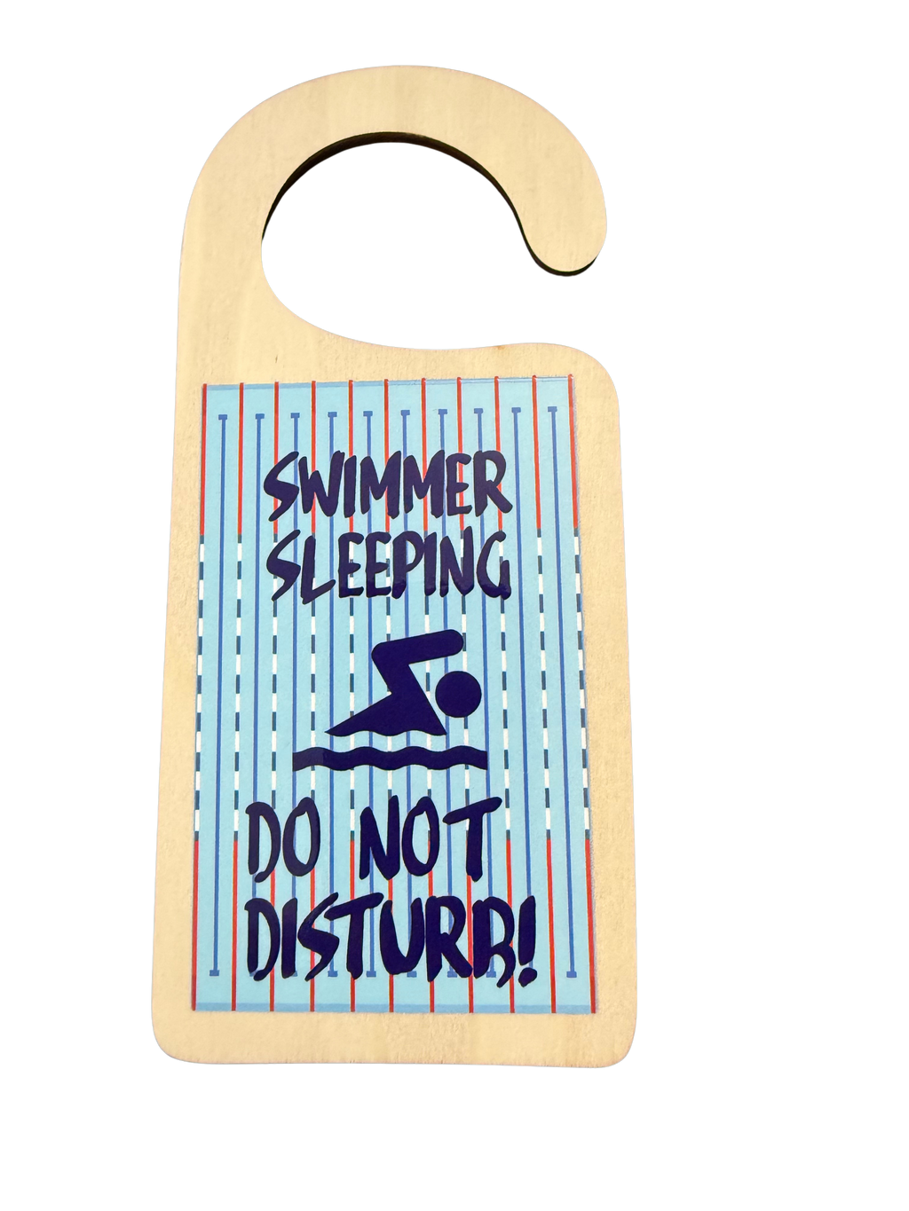 DOOR HANGER - SWIMMER POOL LANES