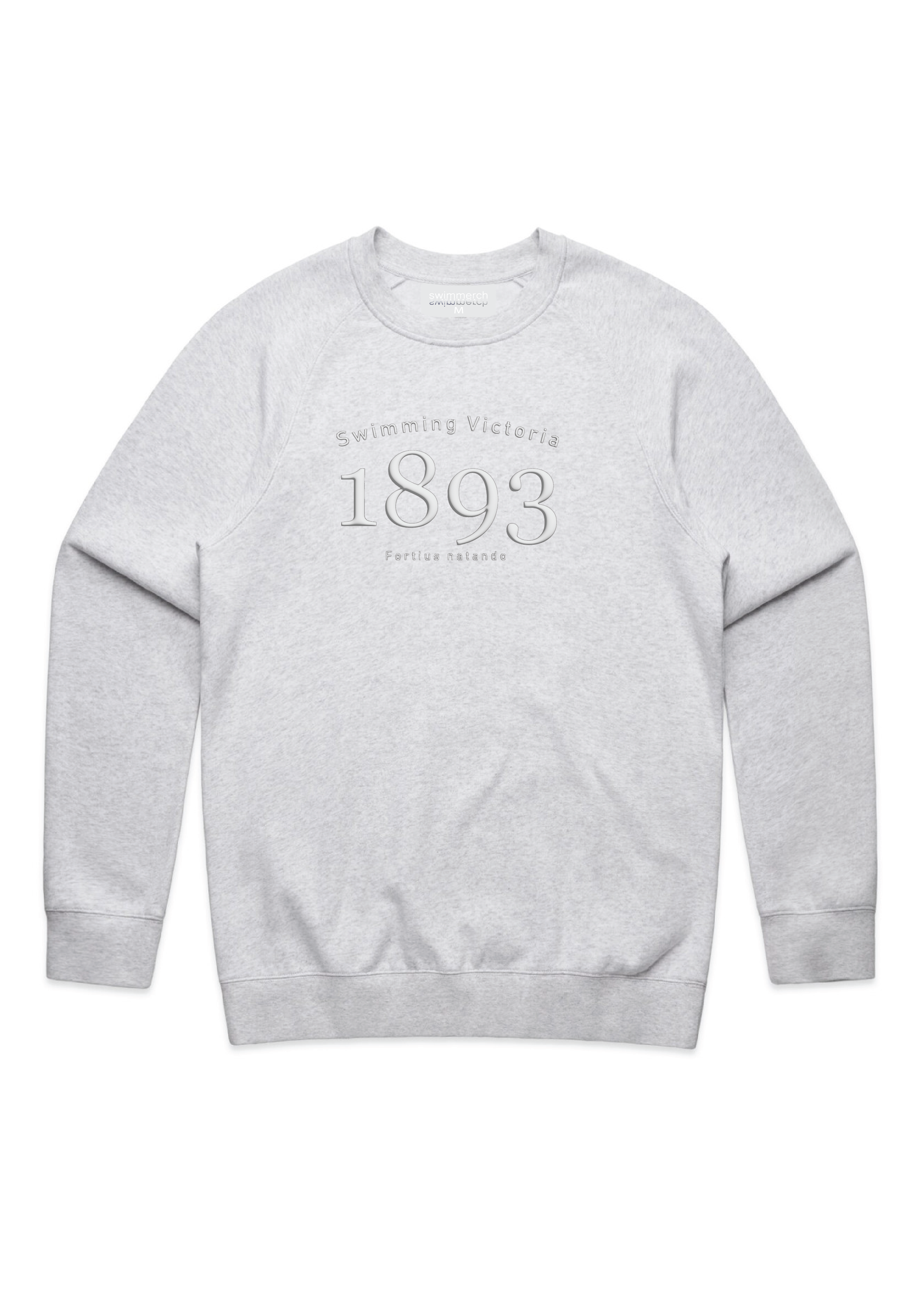 1893 HERITAGE SWEAT - WHITE MARLE