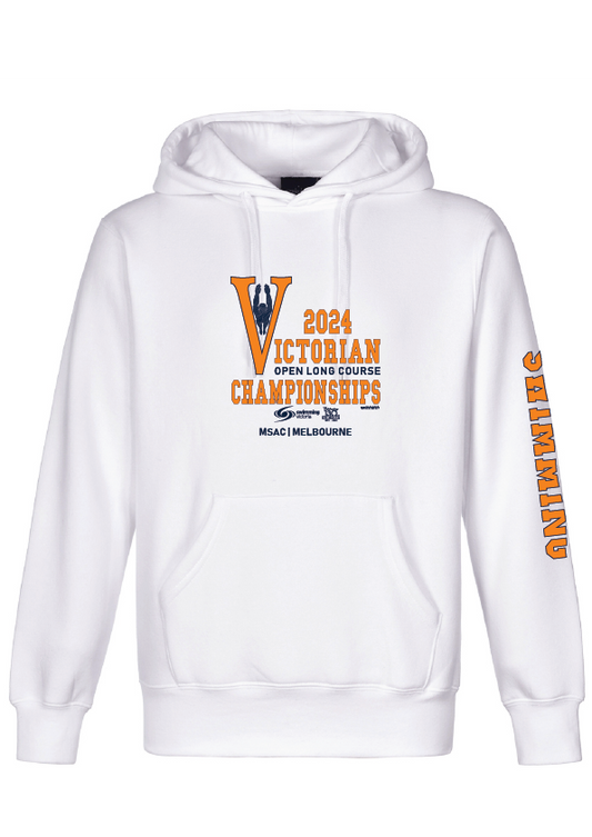 2024 Victorian Open Long Course Championship Hoodie - White